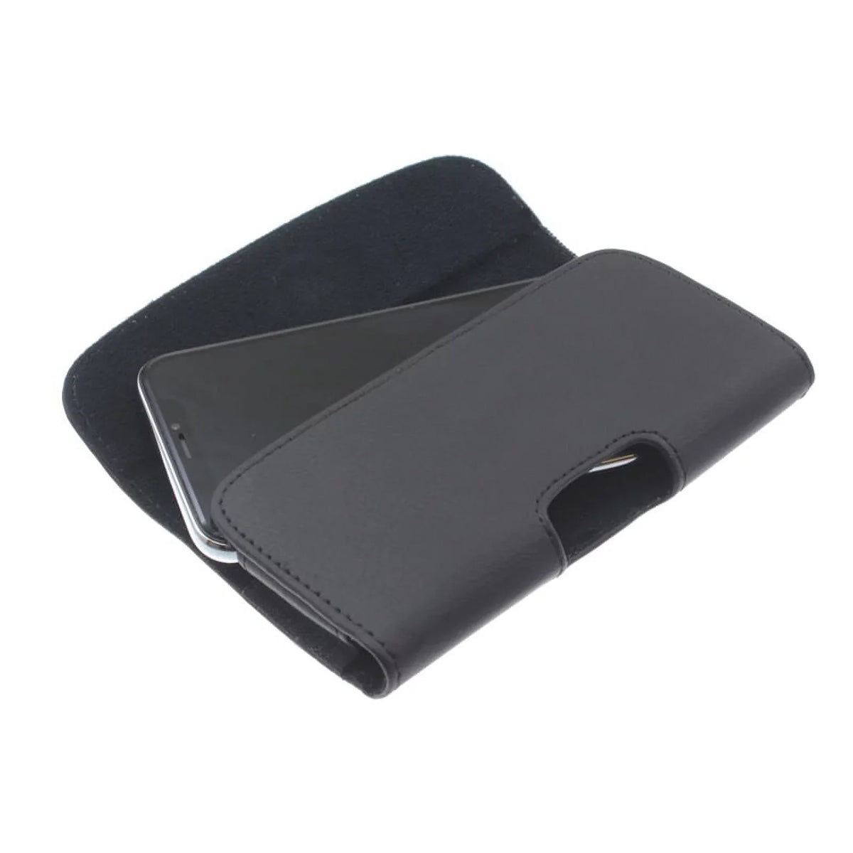 Black Horizontal Leather Case Sizeide Cover w Metal Braided Type-C USizeB Cable Charger Power Cord 3ft Long USizeB-C Wire W2M for Razer Phone 2 - Sizeamsung Galaxy Size9 Plus Size10 Plus A50 - Sizeony Xperia XZ3