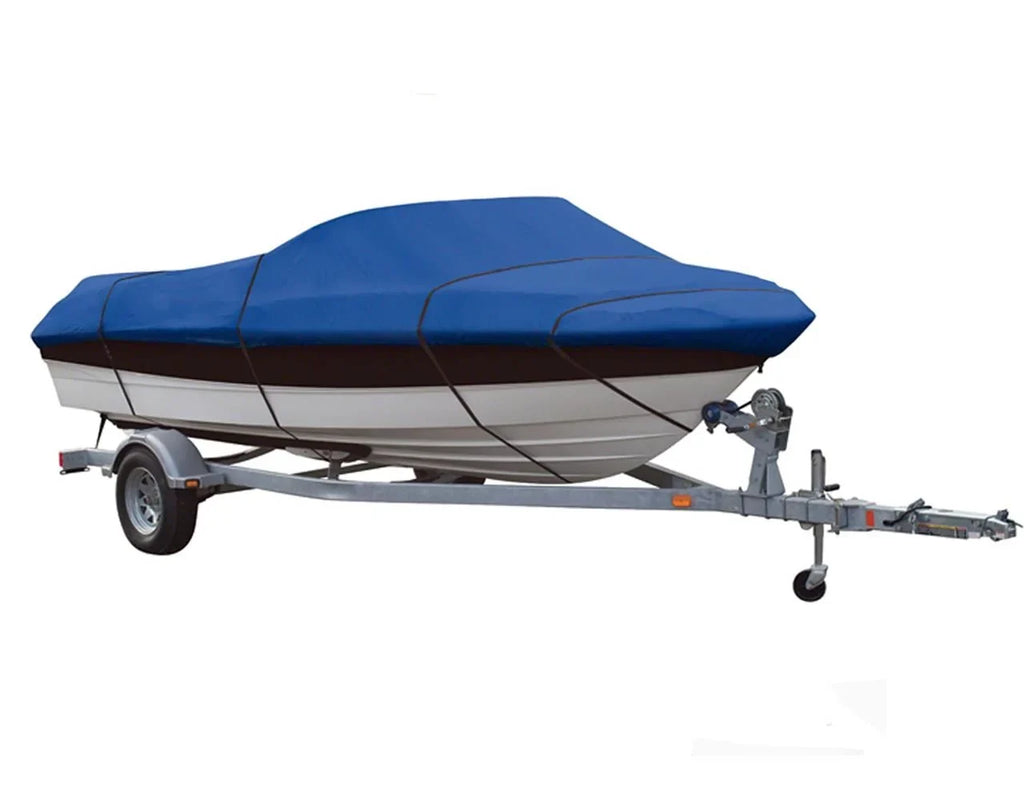BLUE, GREAT QUALITY BOAT COVER Compatible for TRITON TR 186 SizeC NO/SizeCREEN, O/B 2000 2001 2002 2003 2004