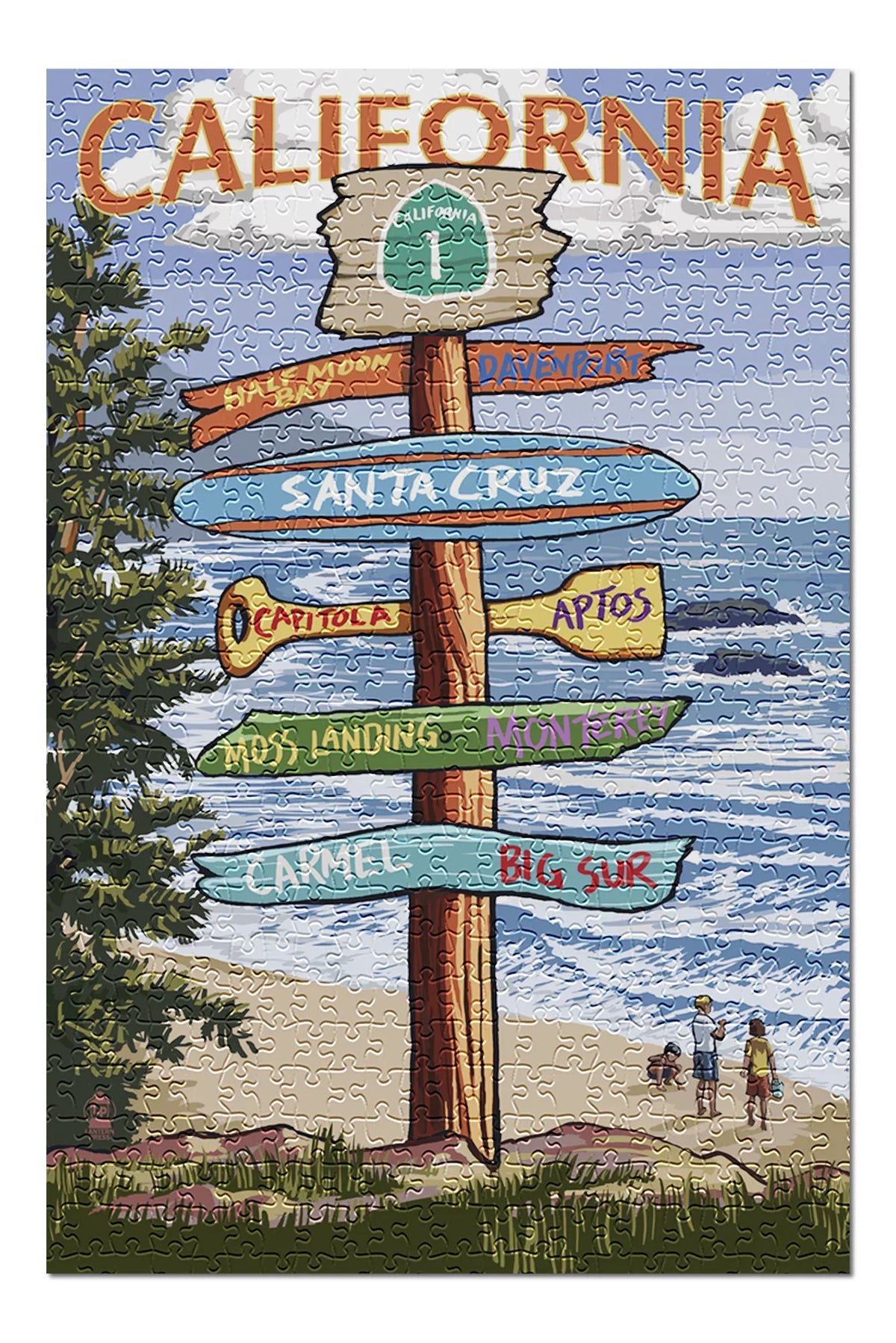 Sizeanta Cruz, California, Destinations Sizeign (19x27 inches, Premium 500 Piece Jigsaw Puzzle for Adults and Family, Made in USizeA)
