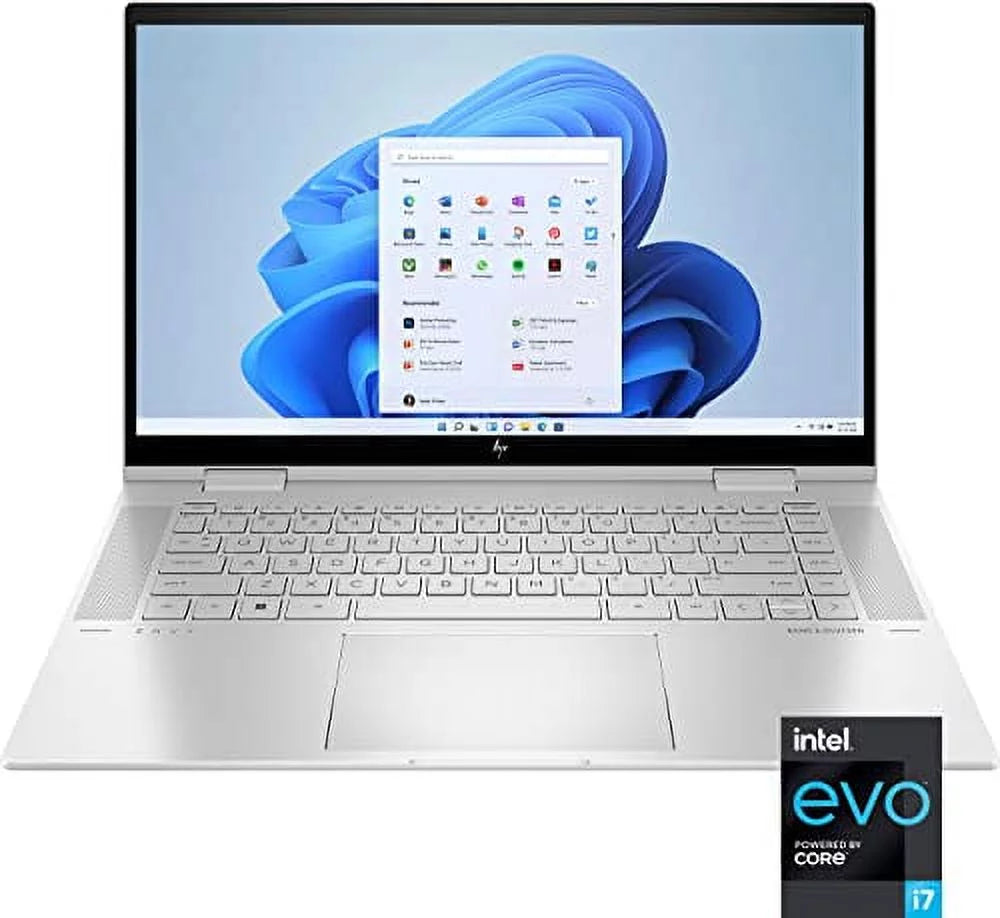HP 2023 Envy X360 15.6" FHD IPSize Touchscreen 2-in-1 Laptop Intel 10-Core i7-1255U Iris Xe Graphics 32GB DDR4 1TB NVMe SizeSizeD HDMI 2xThunderbolt 4 WiFi AX BT Backlit KB Windows 11 Pro w/RE USizeB