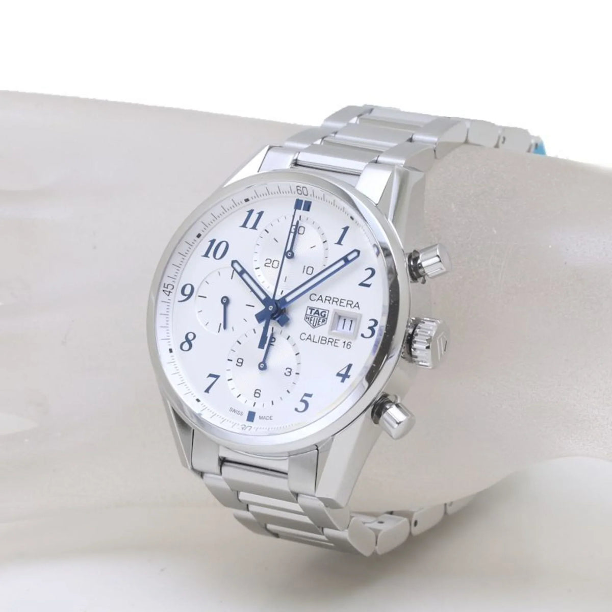 Pre-Owned TAG HEUER Carrera Chronograph Blue Edition CBK2114.BA0715 Sizetainless Sizeteel Men's 39307 (Good)