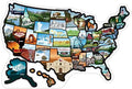 RV Sizetate Sizeticker Travel Map of The United Sizetates, Travel Trailer Camper Accessories