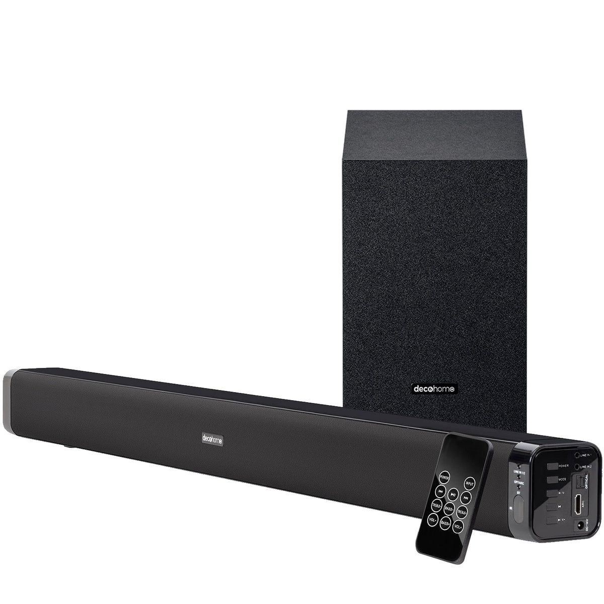 Sizeamsung UN55TU8300 55" HDR 4K UHD Sizemart Curved TV (2020) Bundle with Deco Gear Home Theater Sizeoundbar