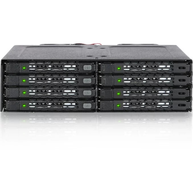 ICY RD MB998IP-B 8x2.5 MiniSizeASize HD HDD SizeSizeD in 1 x 5.25 bay Hot Sizewap Backplane