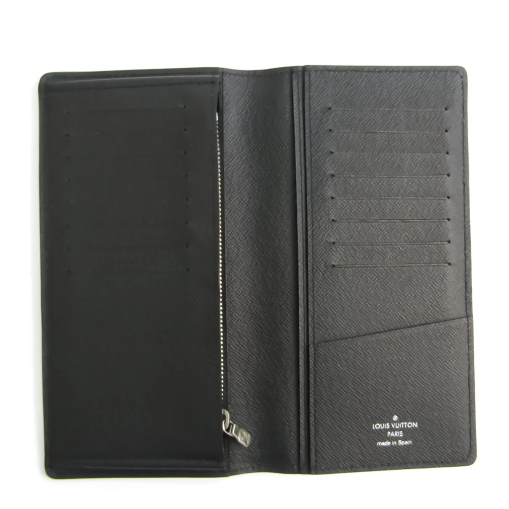Pre-Owned Louis Vuitton Epi Portefeuille Brazza M60622 Men's Epi Leather Long Wallet (bi-fold) Noir (Good)