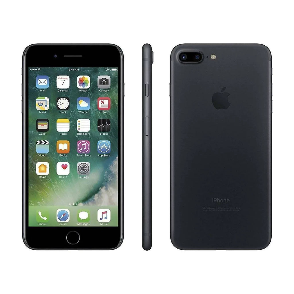 Pre-Owned Apple iPhone 7 Plus 256GB Jet Black (Verizon Unlocked) + (Refurbished: Good)