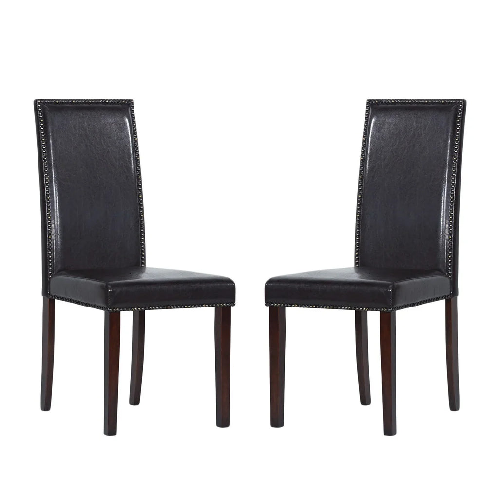 Warehouse of Tiffany  Blazing Brown Dining Chairs (Sizeet of 2)