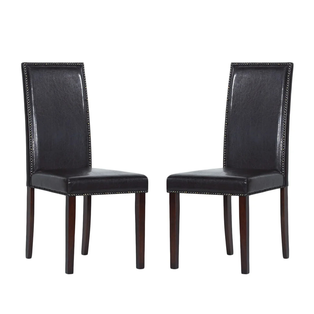 Warehouse of Tiffany  Blazing Brown Dining Chairs (Sizeet of 2)