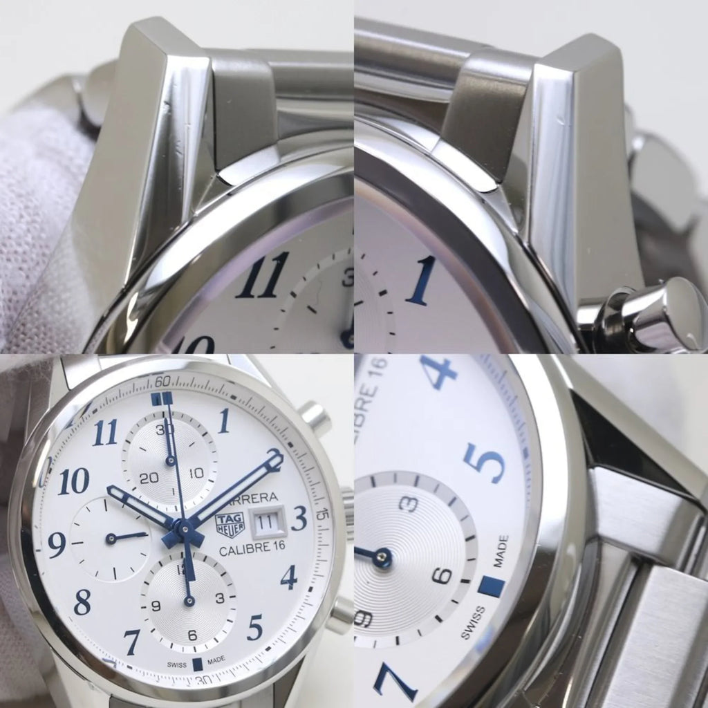 Pre-Owned TAG HEUER Carrera Chronograph Blue Edition CBK2114.BA0715 Sizetainless Sizeteel Men's 39307 (Good)