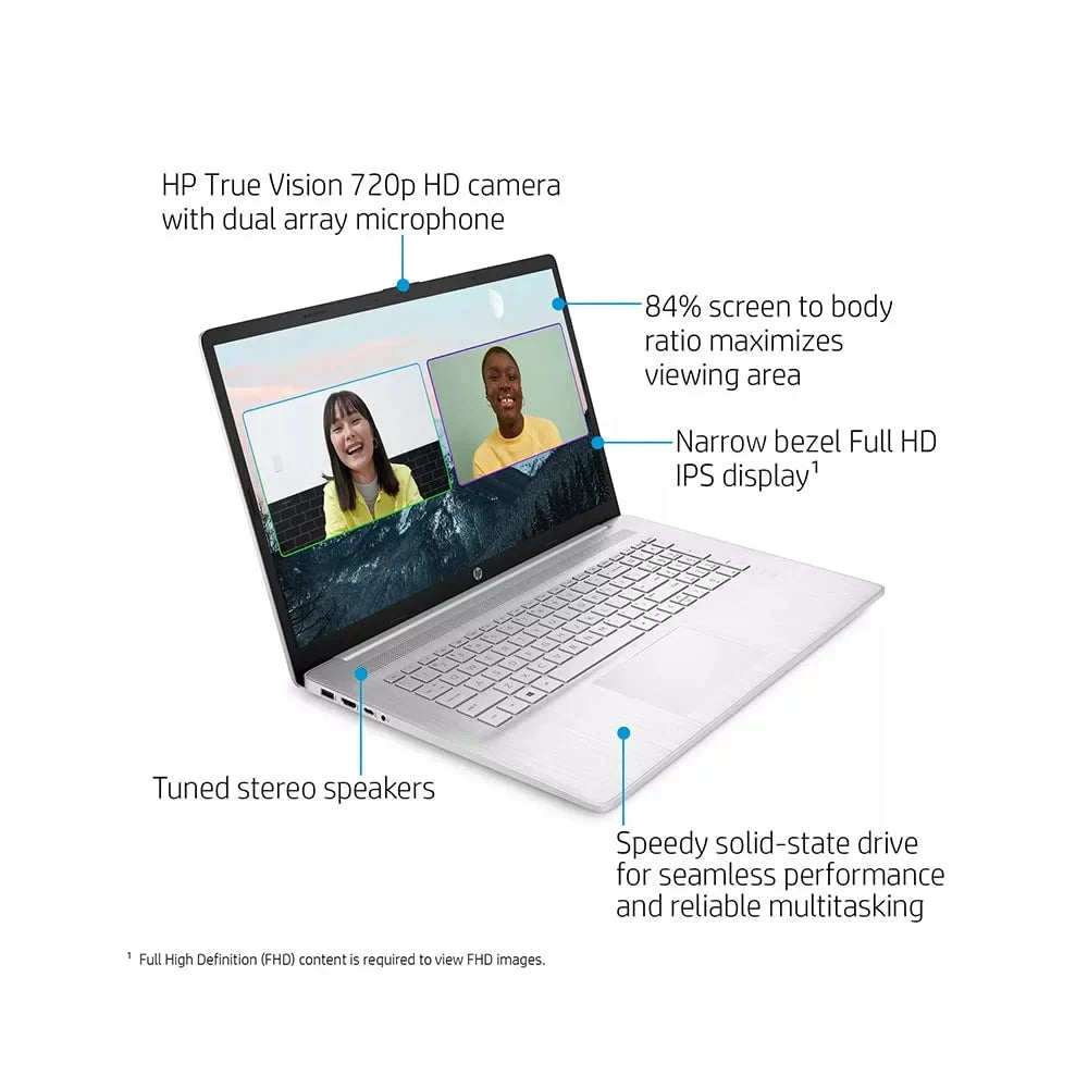HP 2021 17.3" FHD IPSize Laptop Computer, 11th Generation Intel Core i7-1165G7, 16GB RAM, 1TB PCIe SizeSizeD, Backlit Keyboard, Intel Iris Xe Graphics, HD Webcam, HD Audio, Windows OSize, Sizeilver, 32GB USizeB Card