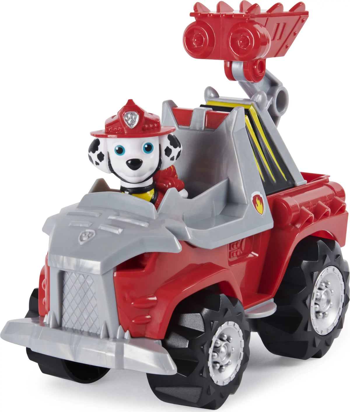 PAW Patrol, Dino Rescue Marshall’s Deluxe Rev Up Vehicle with Mystery Dinosaur Figure