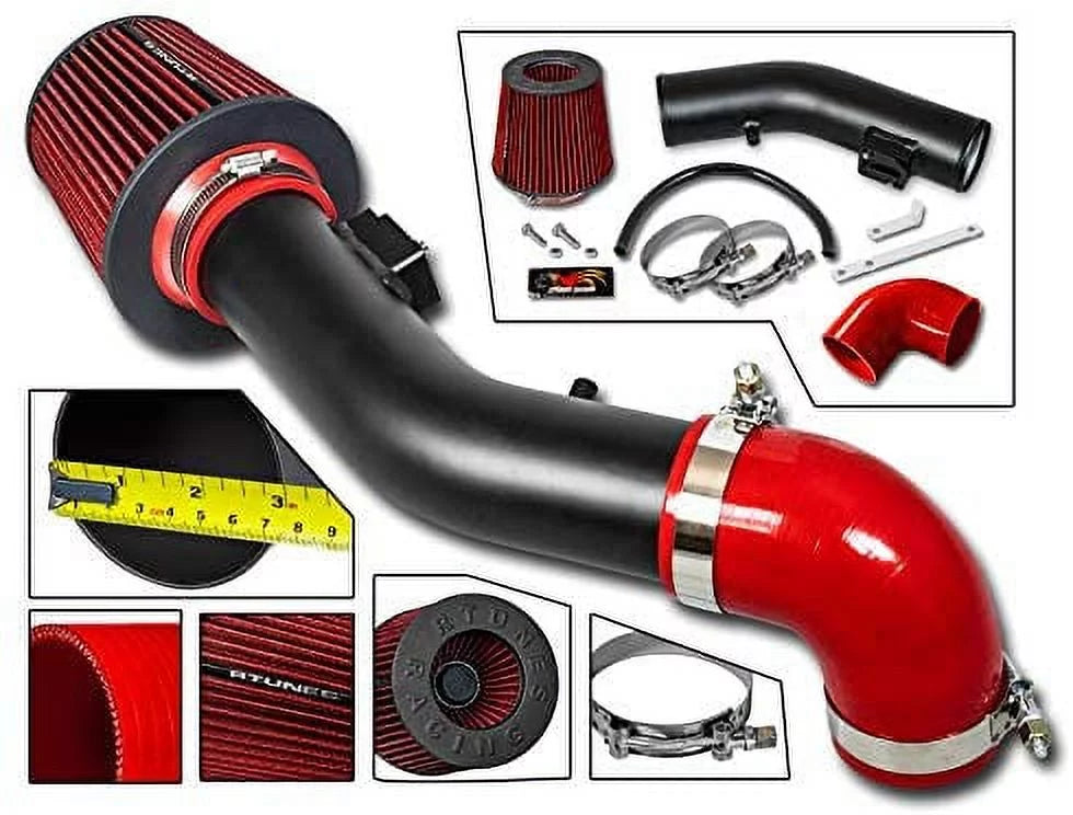 RTUNESize RACING - BLACK - SizeHORT RAM INTAKE Compatible For 2005-2010 CHEVROLET COBALT 05-10 CHEVROLET COBALT 2.2L I4 / 05-08 CHEVROLET COBALT SizeSize 2.4L I4