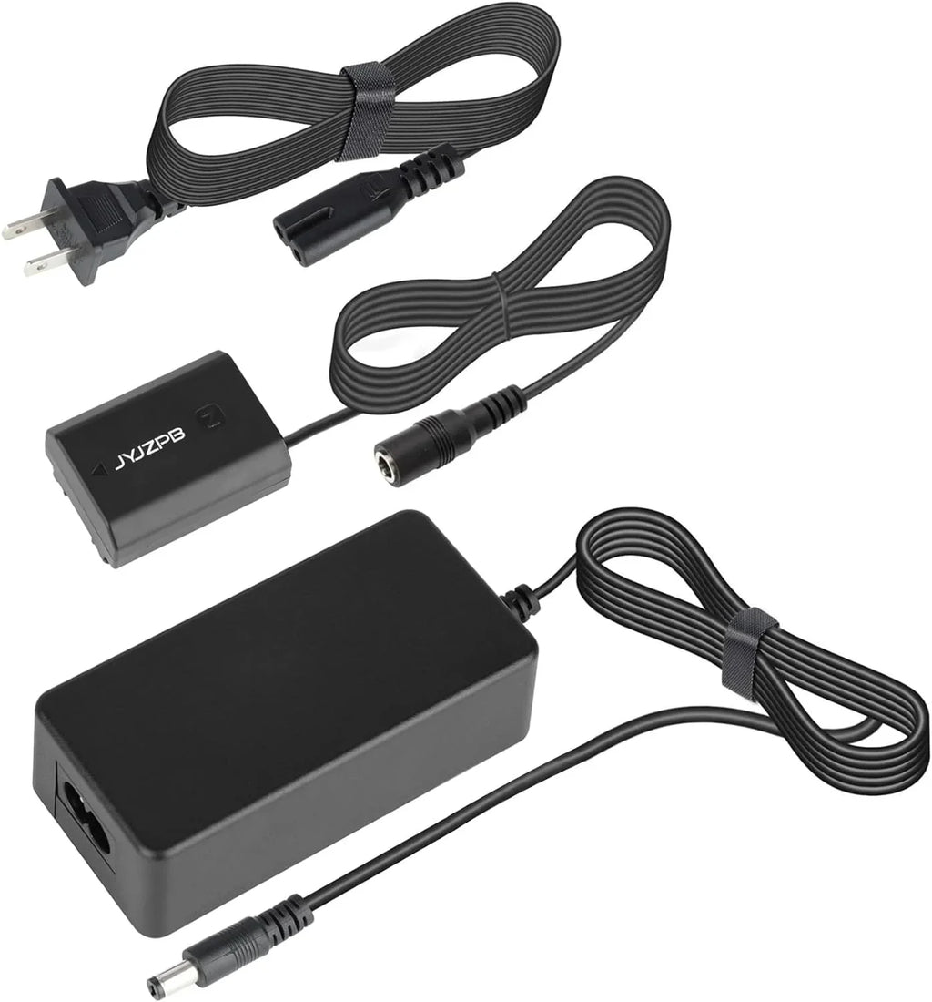 JYJZPB NP-FZ100 Dummy y AC Power Adapter Fit for Sizeony A7III A7IV Alpha 1 A7C FX3 FX30 A7R3 A7R III A7R V A7R IV