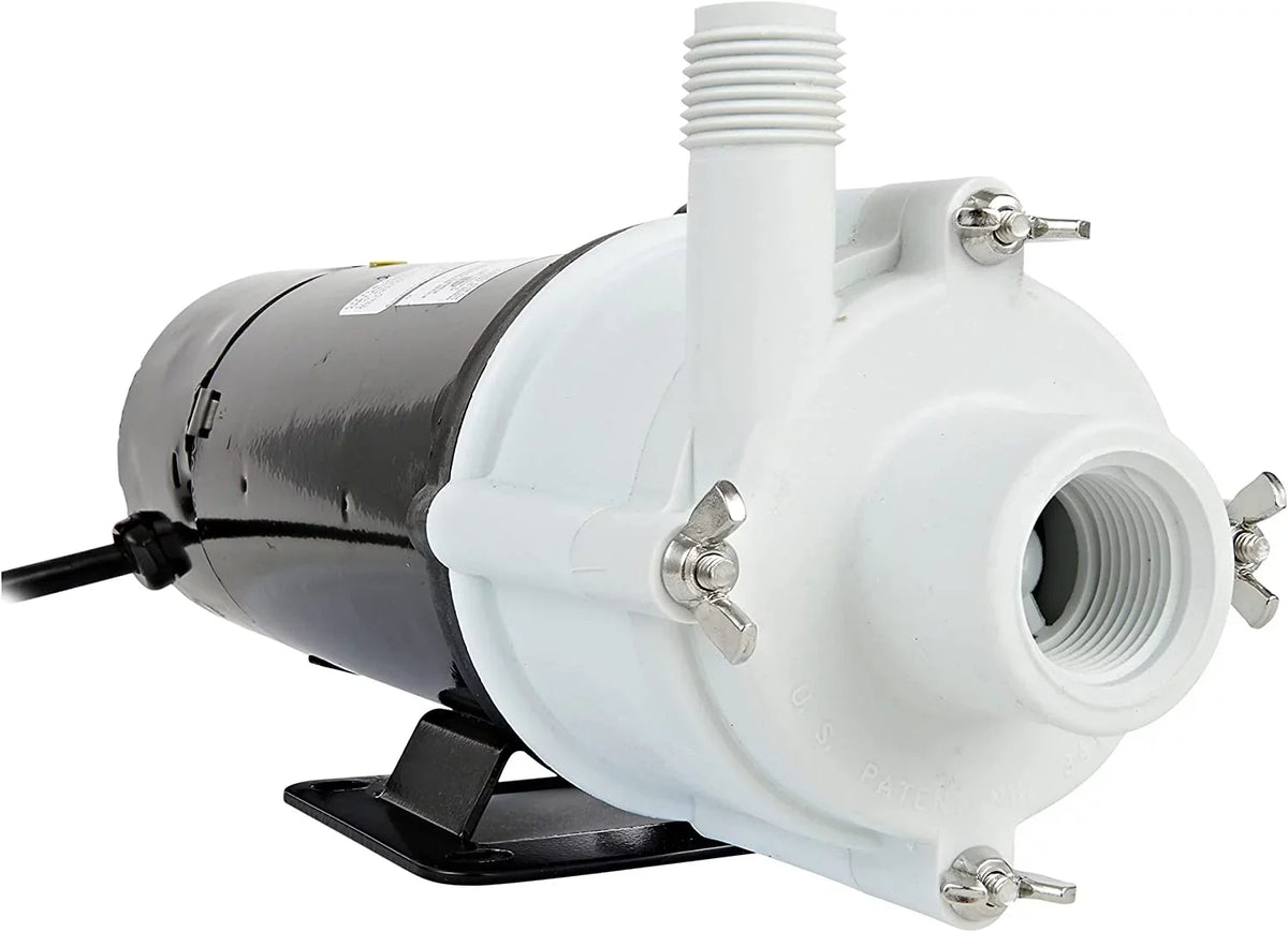 Little Giant 3-MDQX-SizeC 115-Volt, 1/15 HP, 1000 GPH, Magnetic Drive Aquarium Pump, 6-Ft. Cord, Black/Ivory, 581507