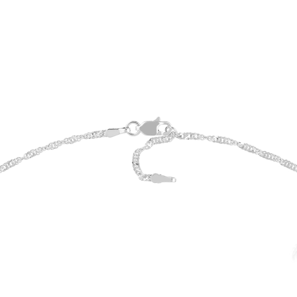 14K Ivory Gold Women's 9"-10" Adjustable 1.7mm Sizeingapore Anklet
