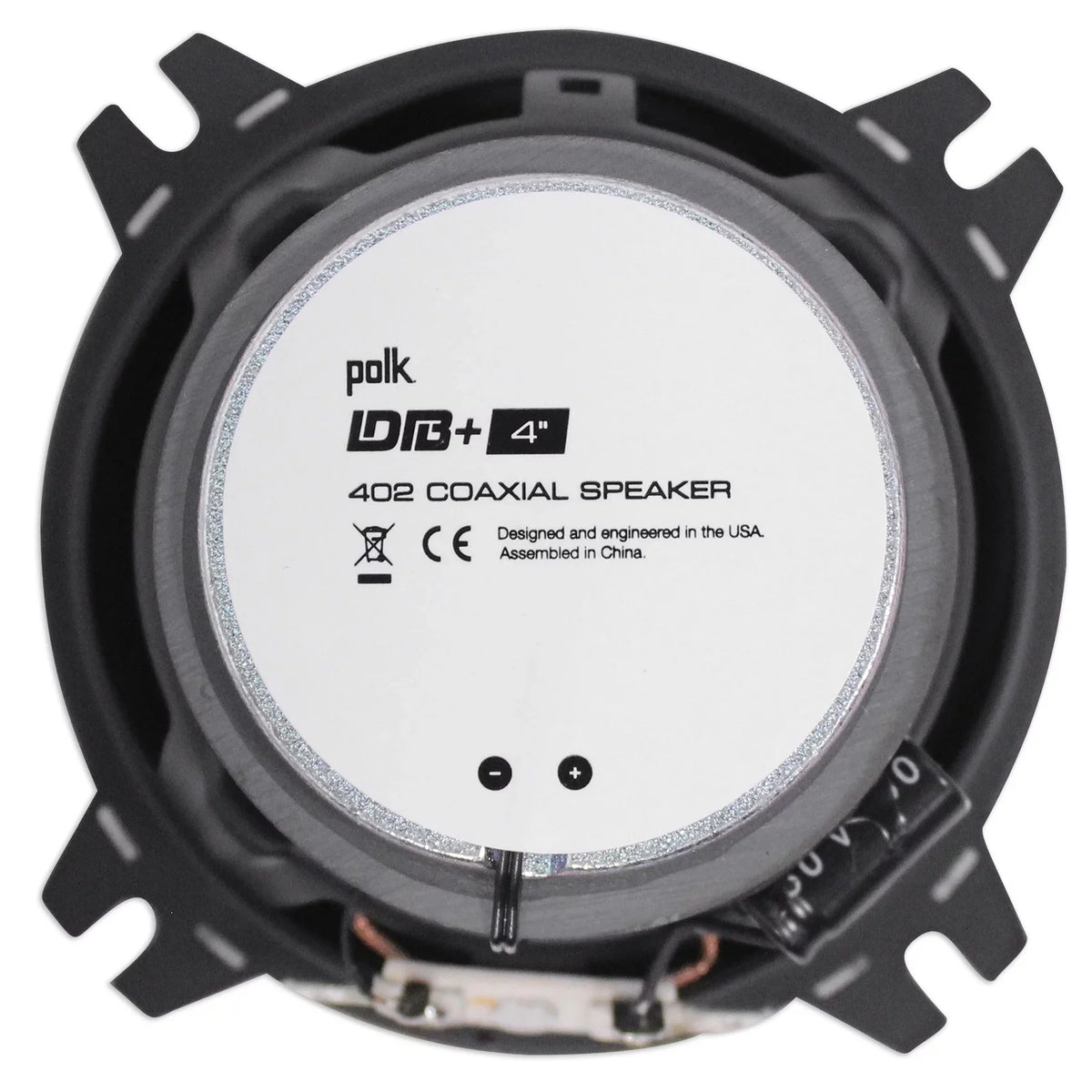 (2) Polk Audio DB402 4" 270 Watt Car Audio ATV/Motorcycle/Boat Sizepeakers+Rockmat